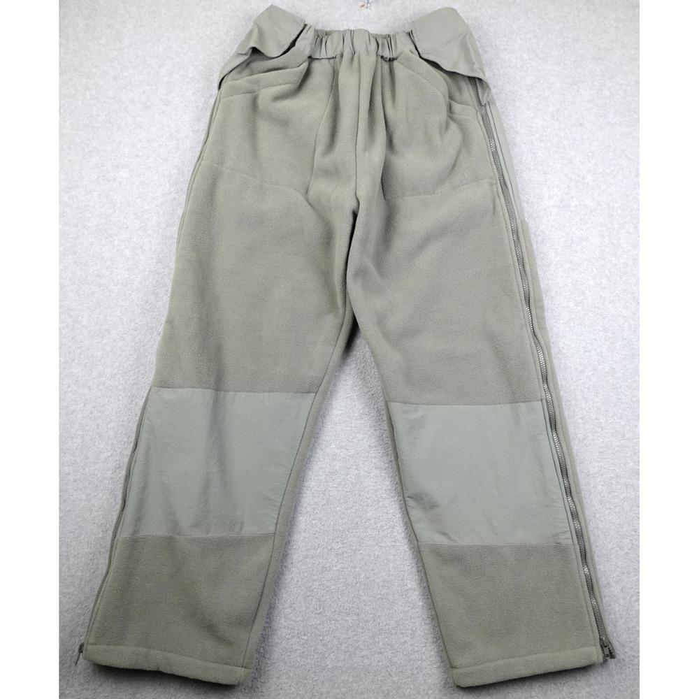 Polartec Military Cold Weather Fleece Pants Mens Medium Green Zip Leg Outdoor